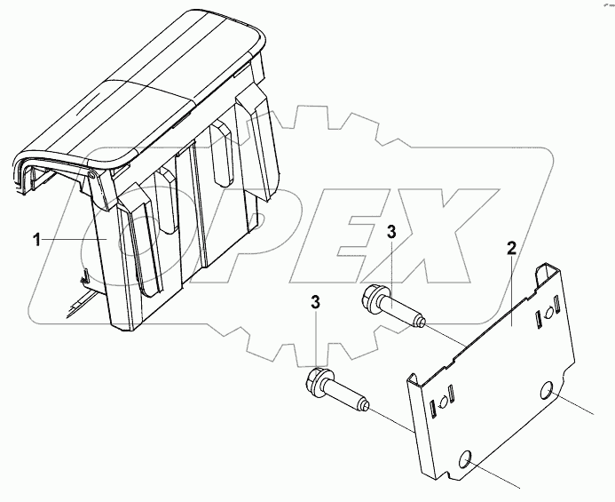 8203A-C0101 Блок пепельницы - левый