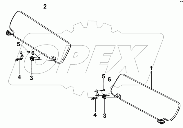 8204A-C0102 Солнцезащитный козырек