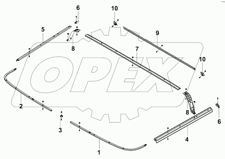8205B-C0100 Блок направляющей для занавески
