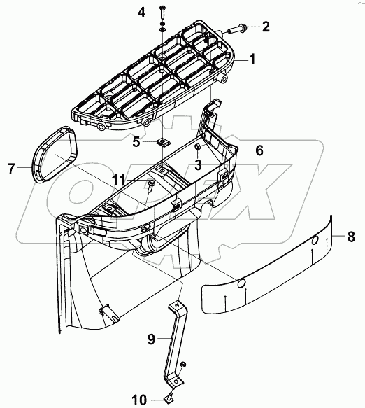 8405B-C0102 Правый педаль - кабина водителя