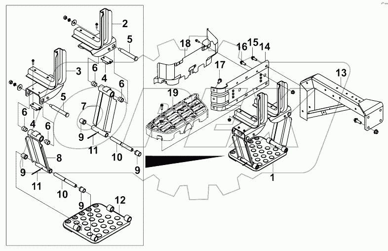 8405D-C0108 Правая подножка автомобиля