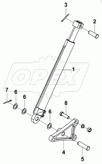 5003A-C0100 Гидроцилиндр опрокидывания