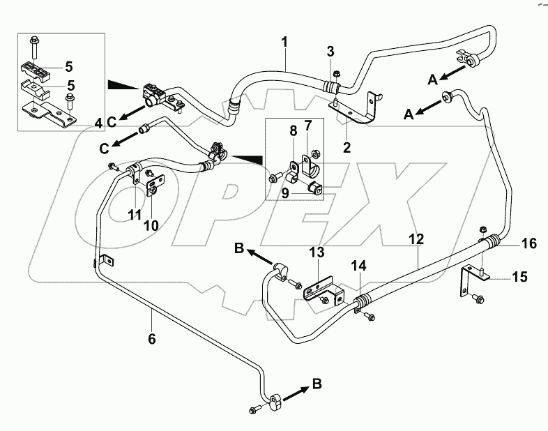 8108A-C0124 Агрегат трубопровода кондиционера - машина
