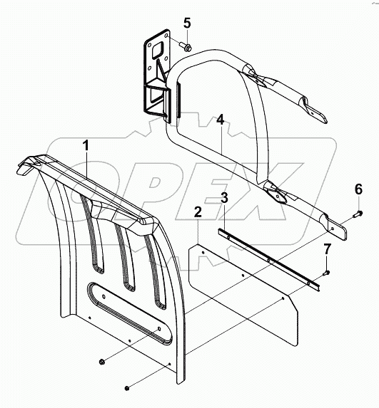 8403A-C0137 Задний левый брызговик