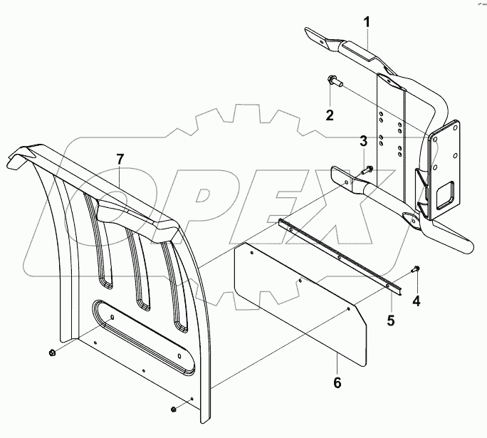 8403B-C0138 Задний правый брызговик