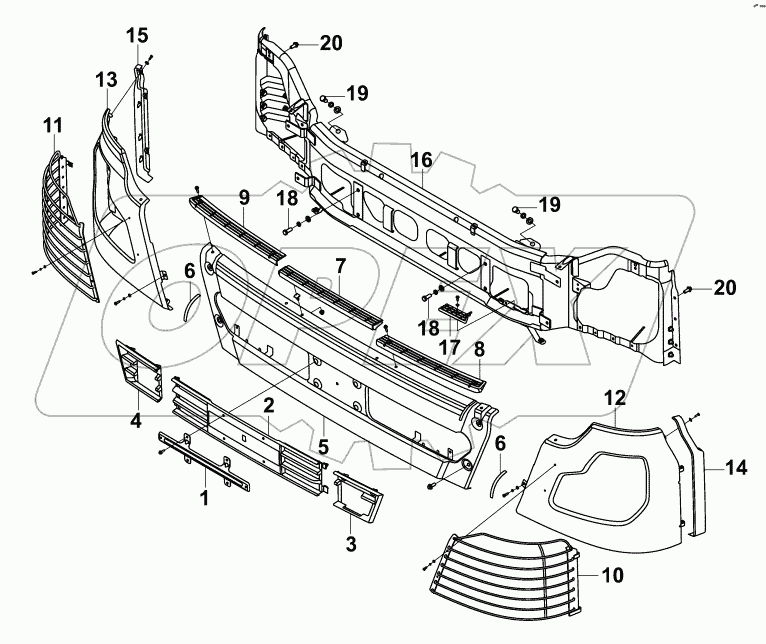 8406A-C0108 Передний бампер