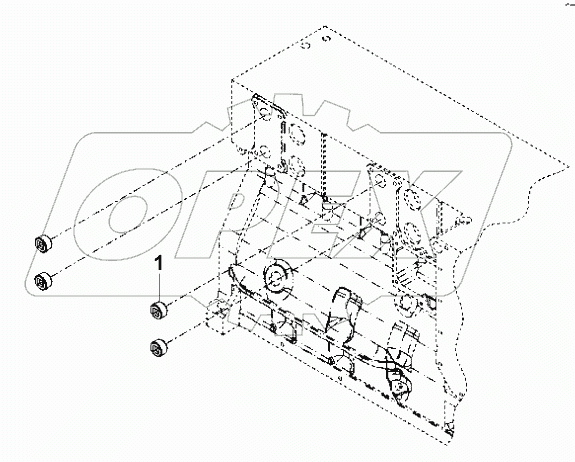 BB9127 Охлаждающий трубопровод блока цилиндров