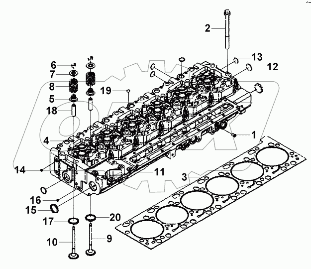 PP90196 Крышка цилиндра