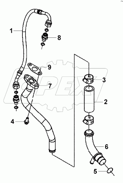 TP97218 Трубопровод нагнетателя