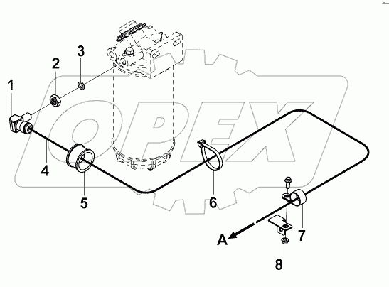 1104B-K21R0 Питающий топливопровод двигателя