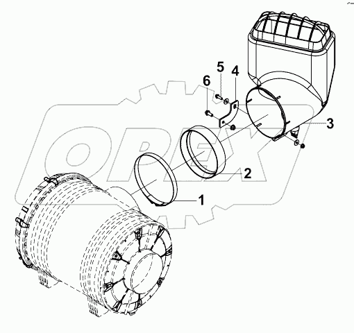 1109H-K20K0 Воздухоподводящая труба автомобиля