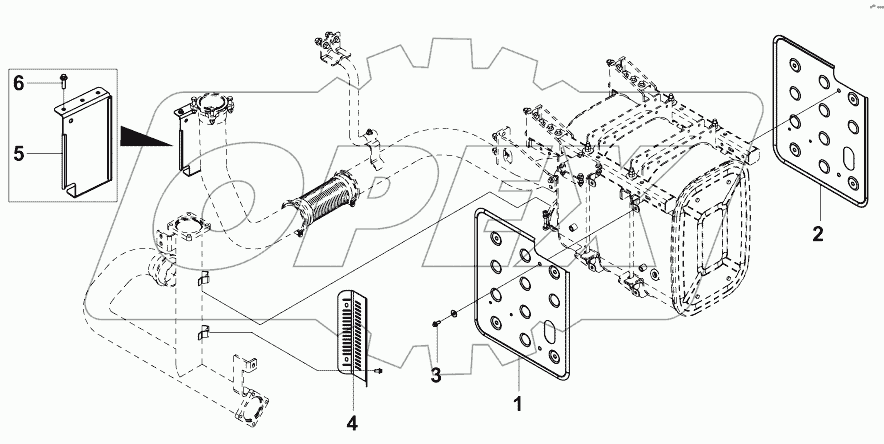 1204A-K20R1 Теплоизоляционный комплект воздуховыпускной системы