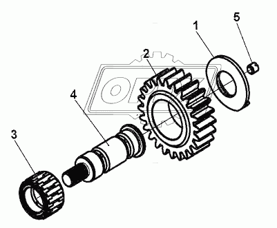 Reverse Intermediate Shaft Assmbly Group