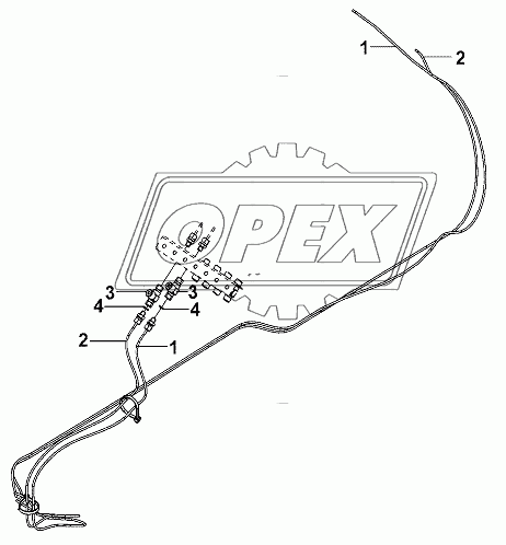 Gear Shifting Control Pipe Group - Complete Vehicle