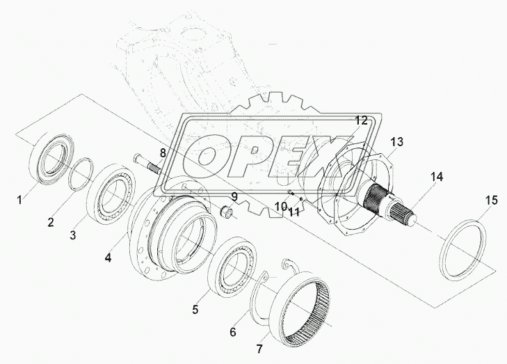 Rear axle 2