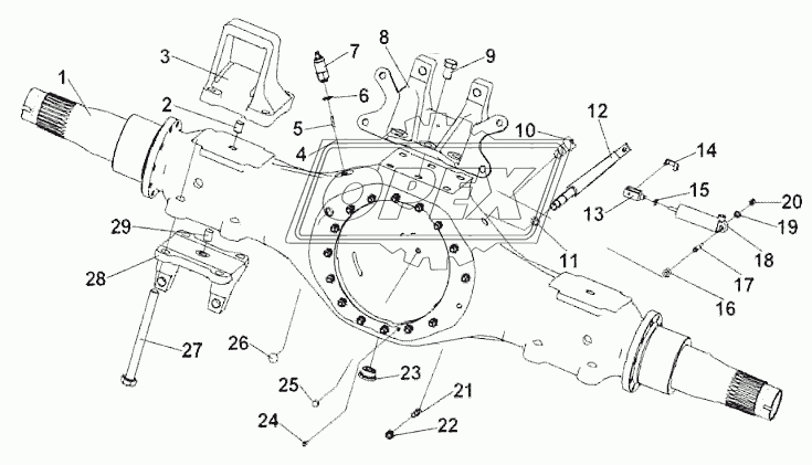 Middle axle 4