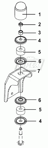 Vibration Damper Upper Bracket & Upper Pin Group