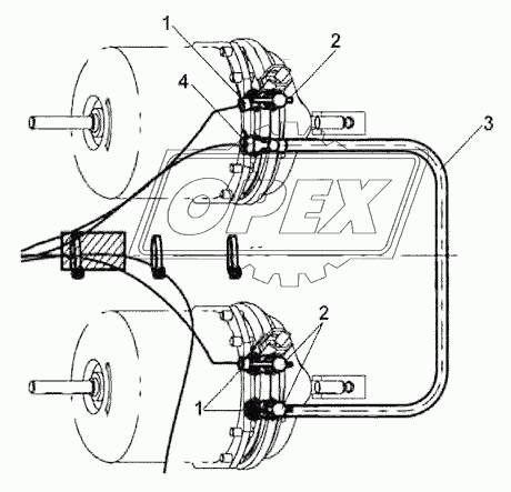 Rear Axle Brake Pipeline Group