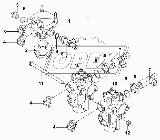 Rear ABS device