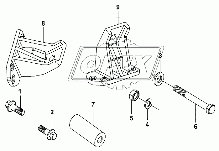 Engine front mounting bracket