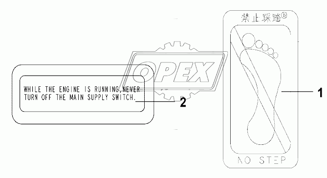 Instruction plate Group , Electrical