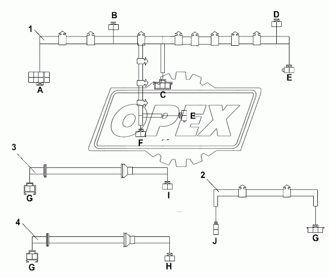 Cab Floor Harness Group