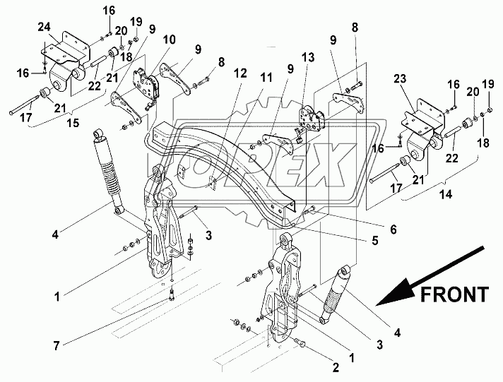 Cab Rear mounting Group