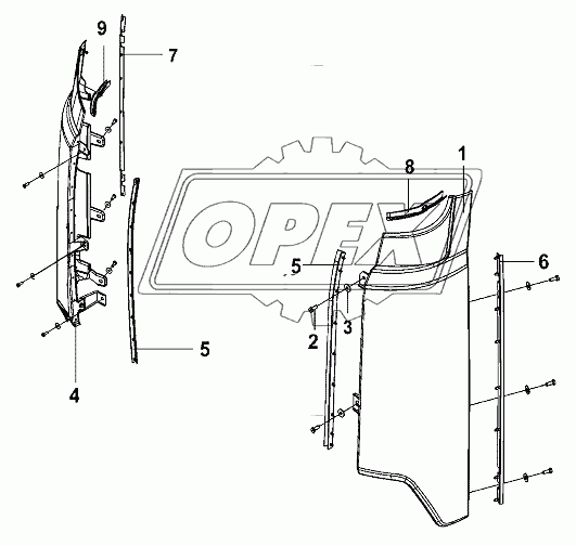 Front Wall Outside Plate Group