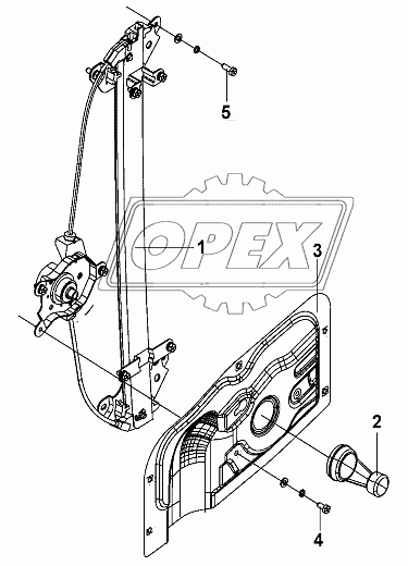 RH Window Regulator Group