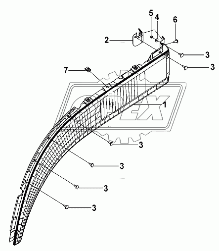 Left Wheel Cover- Complete Vehicle