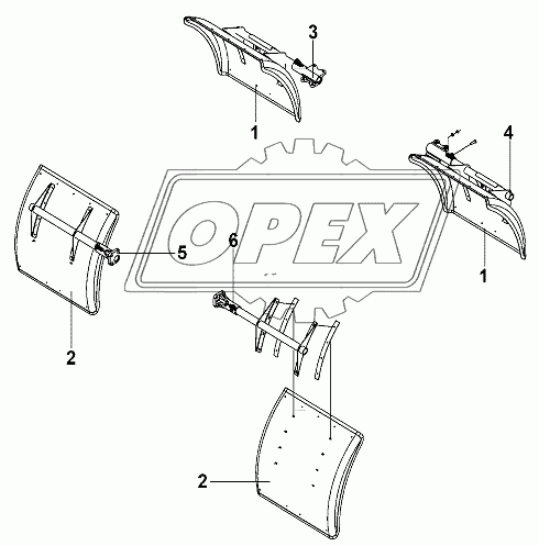 Carriage Mudguard Group