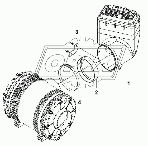 Air intake pipe group