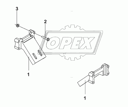 1001G-T0500 Передняя подвеска двигателя
