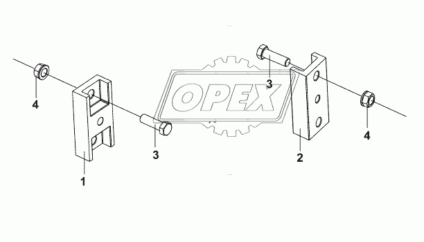 1001J-T0500 Вспомогательная подвеска двигателя