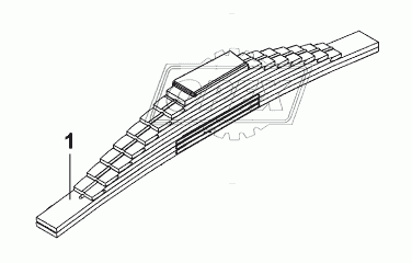 2913A3-ZB8A Задняя рессора