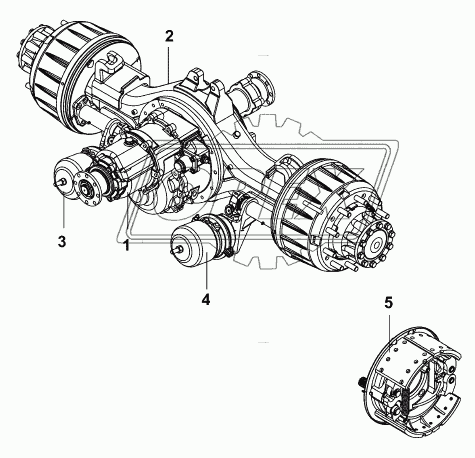 2500010-ZB7D1 Система среднего моста