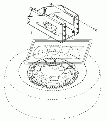 3105A8-ZD10 Держатель запасного колеса