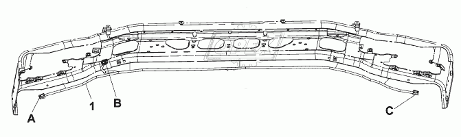 3724N-C0101 Пучок проводов бампера
