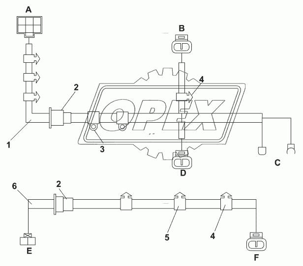 3724Q-C0100 Пучок проводов днища кабины