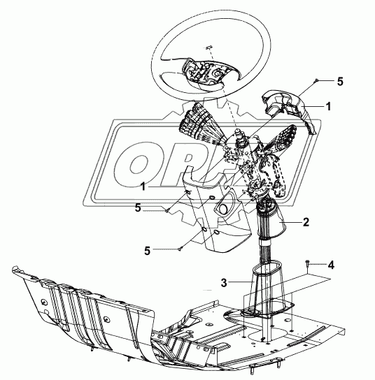 5104B-C0100 Облицовка рулевой колонки