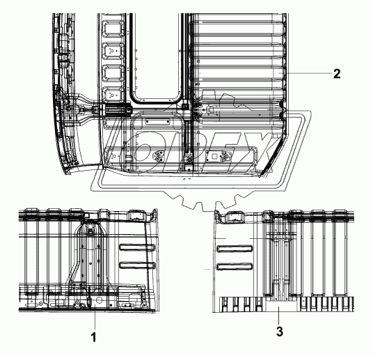 5701A-C0300 Сварочное соединение крышы кабины