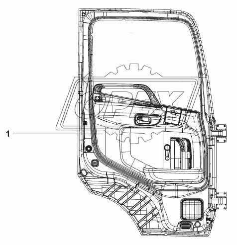 6101A-C0100 Дверь левая в сборе