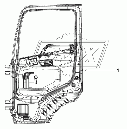 6101B-C0100 Правая дверь в сборе