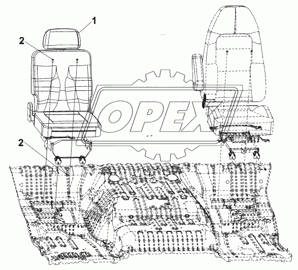 6900A-C0100 Сиденье пассажира