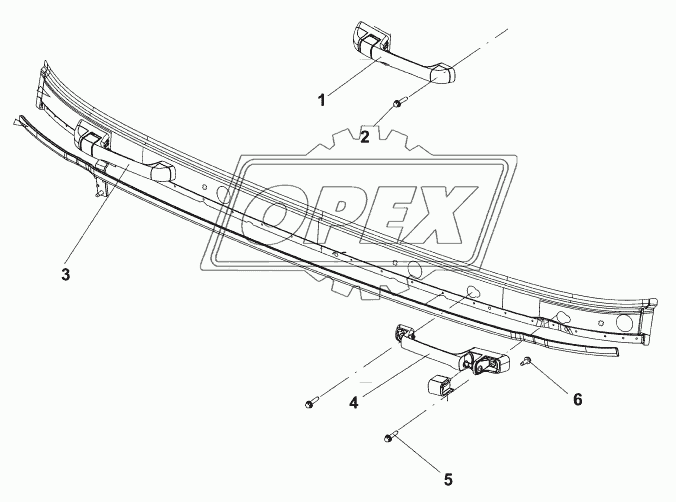 8211A-C0101 Наружный ручной поручень