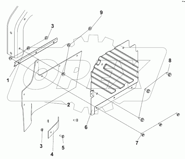 8403C-C0100 Передний левый брызговик