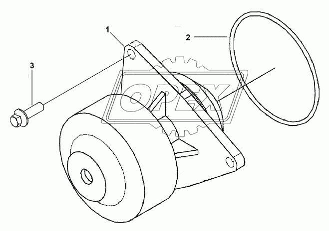 WP9101 Компоновка водяного насоса