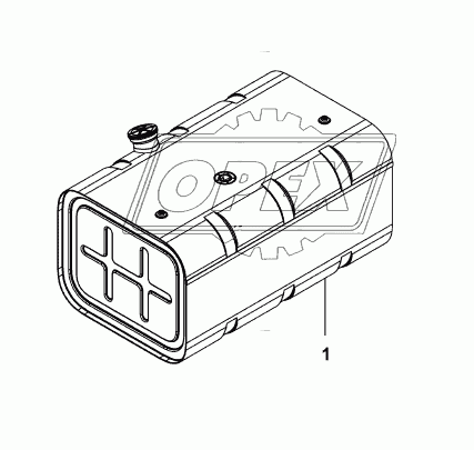 1101F-T0400 Компоновка топливного бака