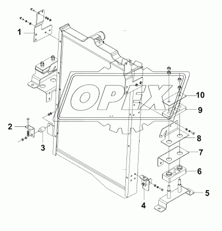 1302A-T0500 Крепеж радиатора