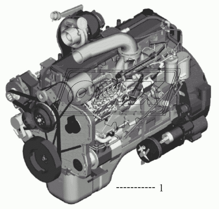 1001-ZXC97 Двигатель в сборе